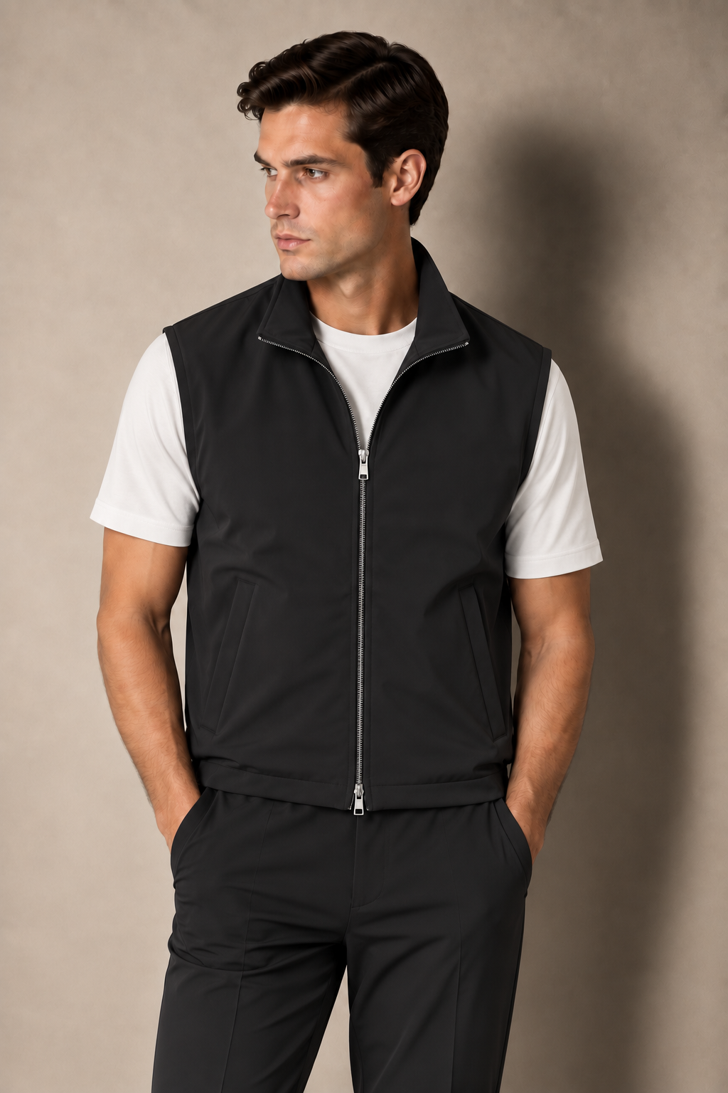 Tech Gilet by ATELIER- Onyx Black