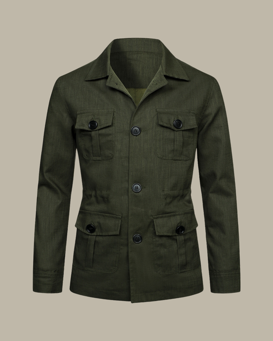 Safari Jacket- Forest Green
