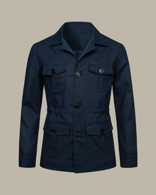 Safari Jacket- Navy
