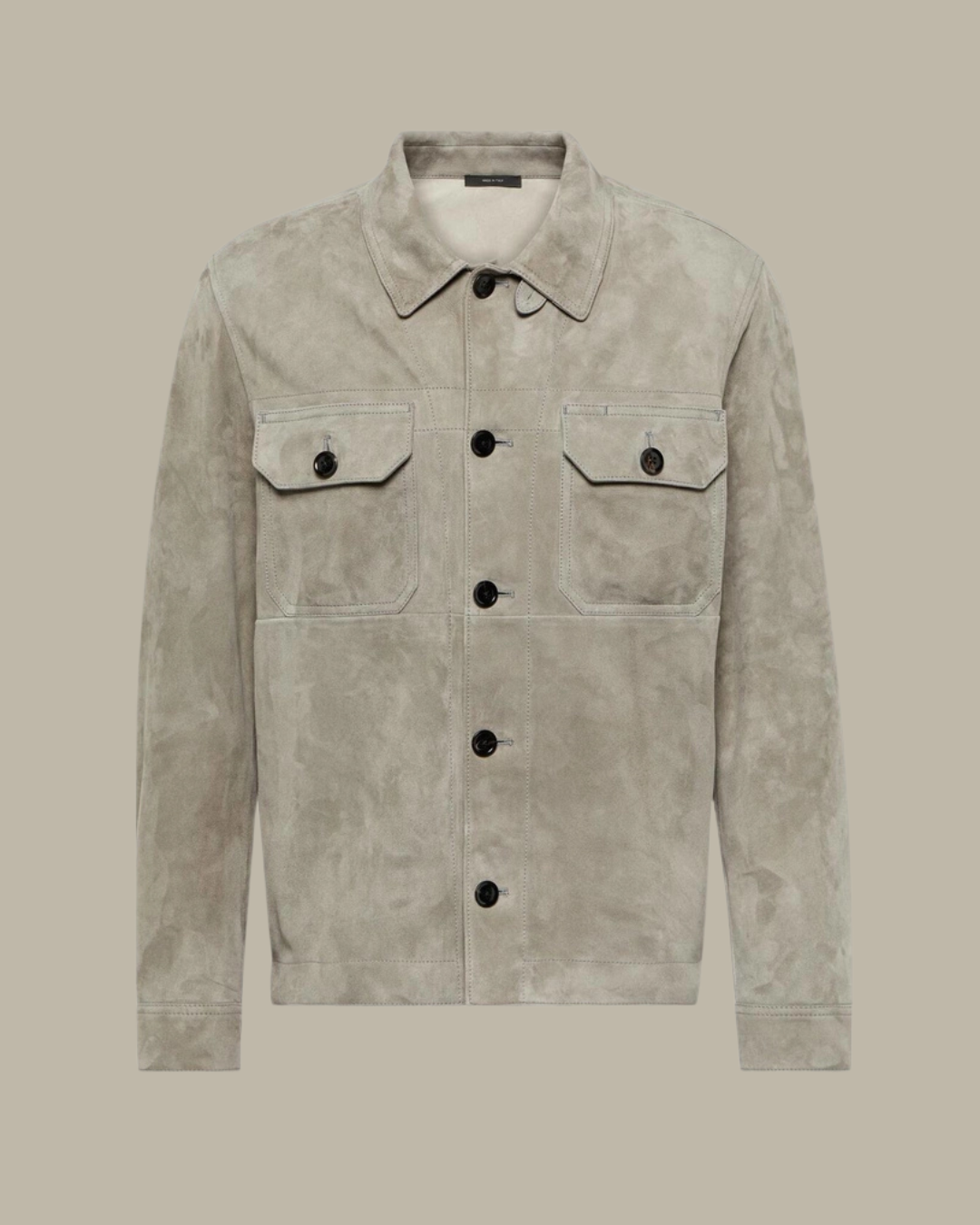 Suede Overshirt "Mayfair"- Beige