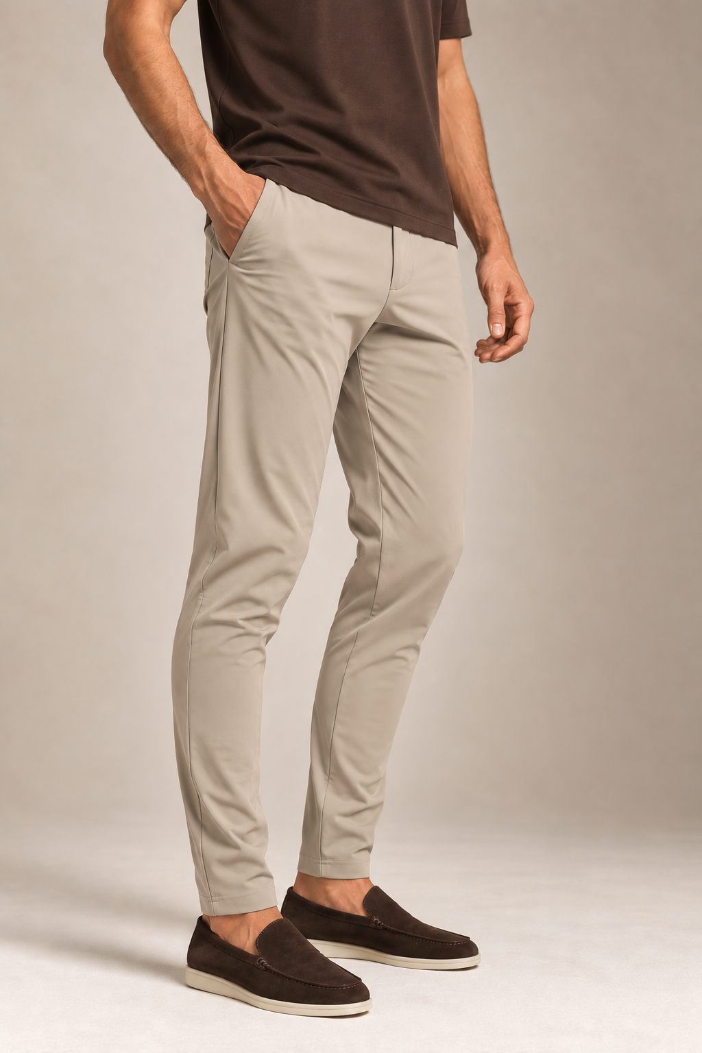 Smart Tech Pants "Milano"- Beige