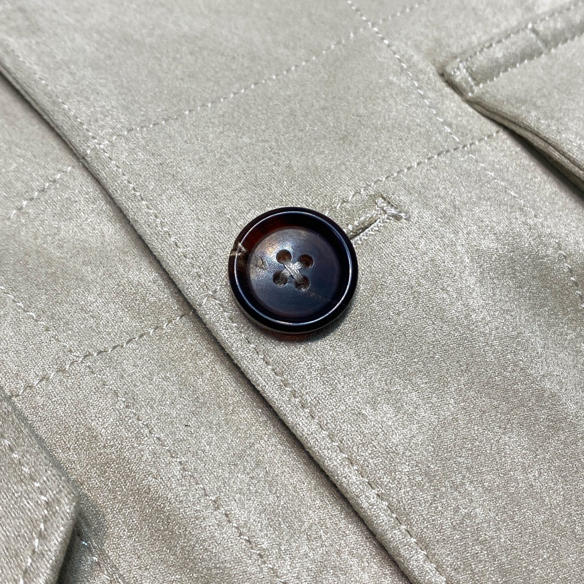 Suede Overshirt "Mayfair"- Beige